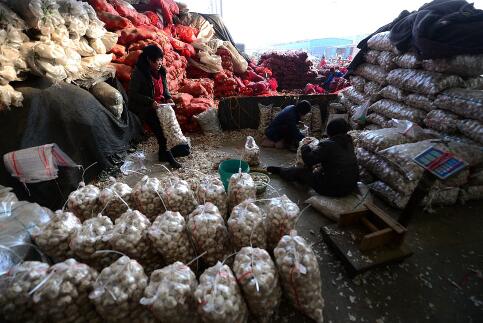 腊八临近大蒜每斤涨2元 超市里售价最高的在20元左右