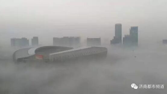 调皮雾霾让济南东城变仙境！这几张雾霾艺术照火了