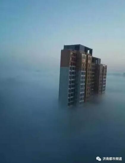 调皮雾霾让济南东城变仙境！这几张雾霾艺术照火了