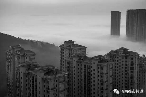 调皮雾霾让济南东城变仙境！这几张雾霾艺术照火了