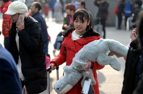 济南高校女生返乡毛绒玩具成旅伴 抱着取暖枕着睡觉