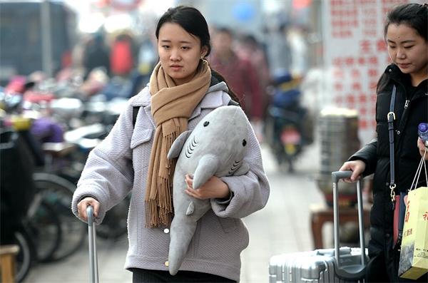 济南高校女生返乡毛绒玩具成旅伴 抱着取暖枕着睡觉