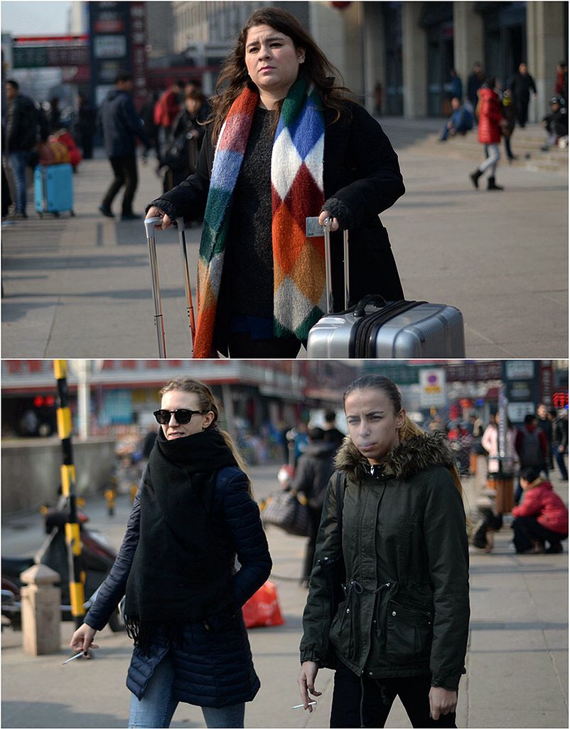 ���ϻ�վ��ͬ�ÿ͵ġ�������ס� ��ů�ؼ�·