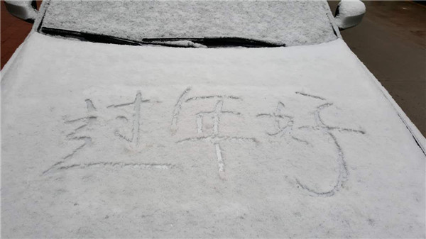 大年初二济南迎来鸡年第一场雪 出行注意路滑