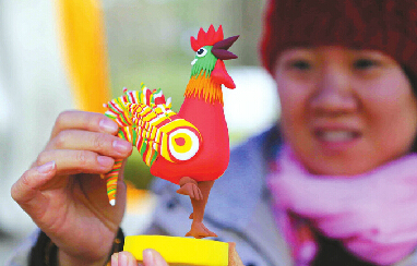 千佛山2017新春祈福庙会 市民和游客热闹迎财神