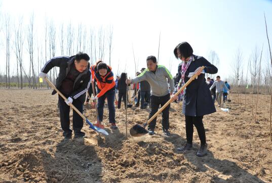 济南市委统战部组织开展义务植树活动 刘梦海参加活动