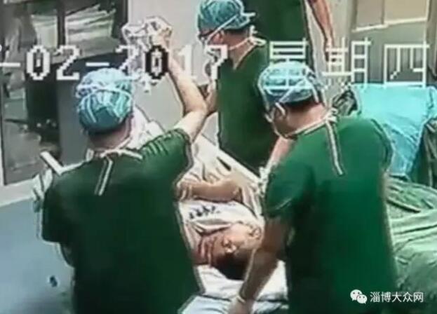 淄博男子被人用刀捅破心脏 医生在跳动的心上缝6针救活