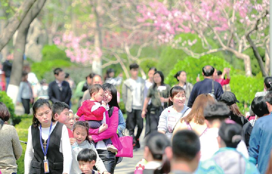 济南风和日丽春暖花开 天好景美!清明假日游兴浓