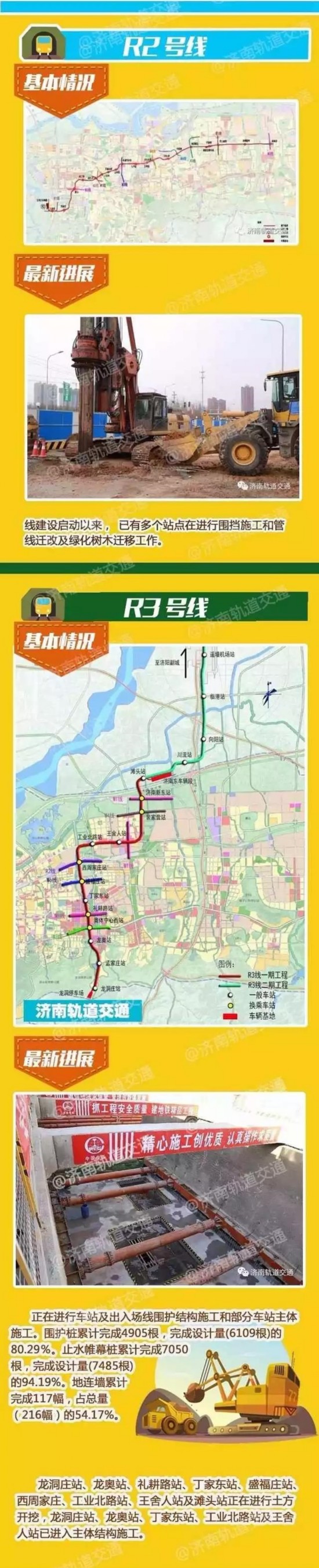 济南轨交R1R2R3线最新进展来啦 最全站点线路大集合