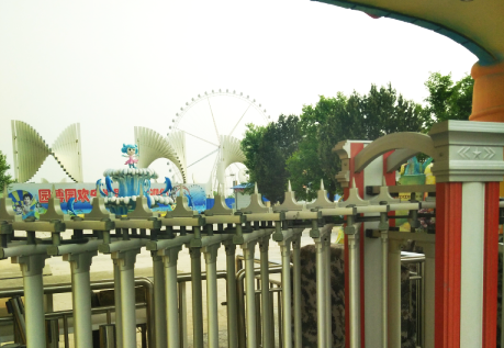 园博园欢乐世界摩天轮突然停电倒转 游客表示受到惊吓