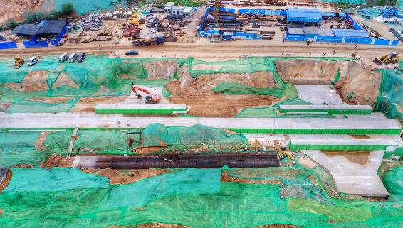 俯瞰济南CBD地下空间 环路管廊纵横交错