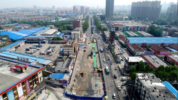 济南轨交R2线最大地下车站开建 是M1线的换乘车站