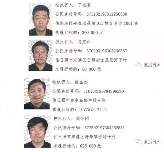 东港法院悬赏执行公告：发现举报这些“老赖”最高奖励万元