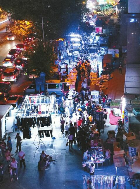 洪楼夜市26日开始取缔 上千商户可选择迁至环联商贸城