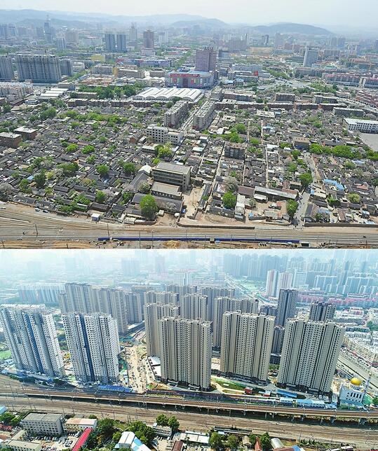 七年城变!百米高空相同角度拍摄泉城景观 变化日新月异