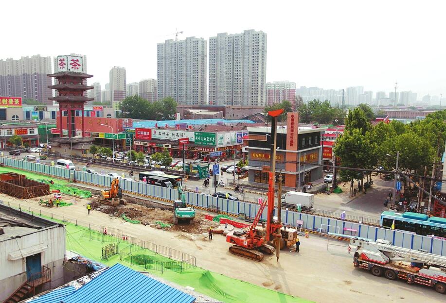 济南轨交R2线最大地下车站开建 R2线和M1线可在此换乘