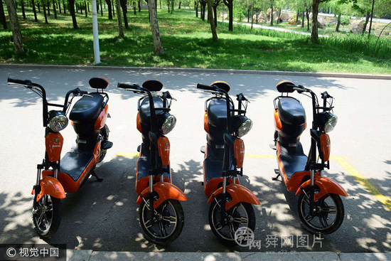 青岛：共享电单车进高校遭尴尬 近半数没人骑
