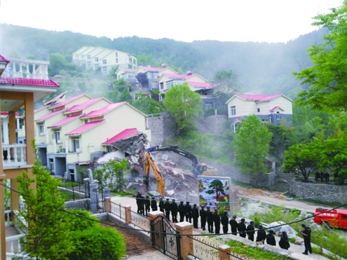 济南南部山区拆违拆临“满月记” 一张手绘图和“三不”