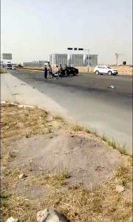 山东胶州一教练车在接送学员途中被撞飞 多人受伤