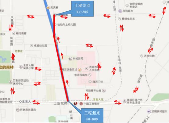 坝王路南段(工业北路至滨河新居)下周一起封闭施工