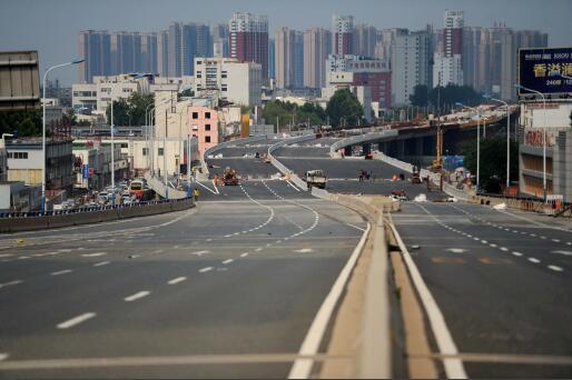 济南全福立交桥部分匝道月底通车 由东向西可上桥