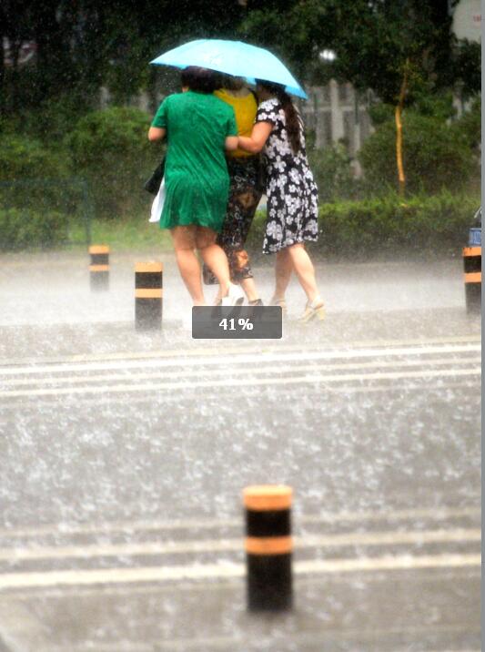 济南出现大范围雷雨天气 最大降水量达到了68.1毫米