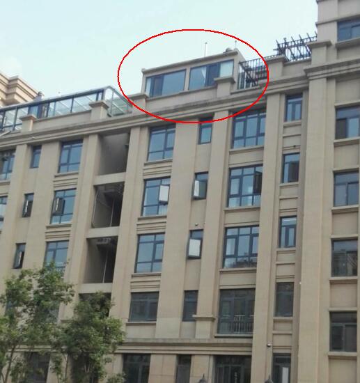 银丰唐郡桂花园业主楼顶加盖 致两栋楼房产证