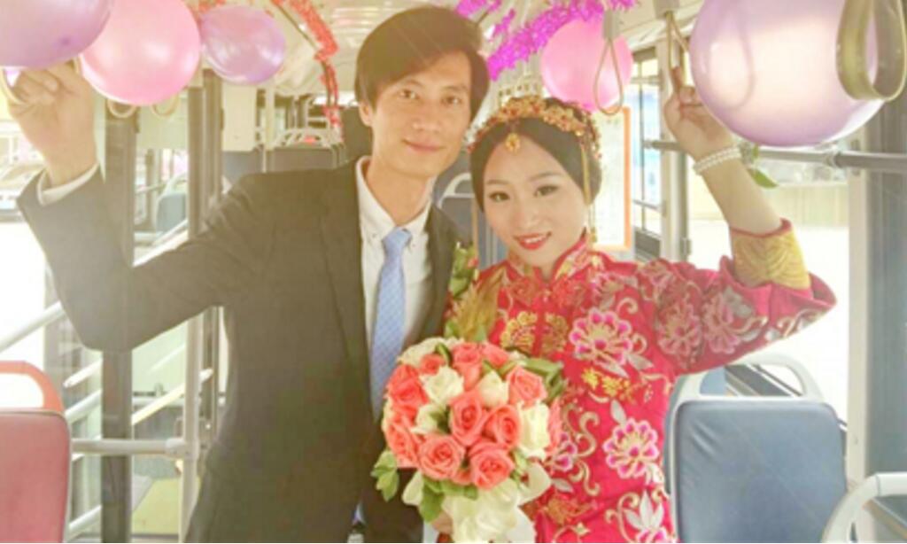 女司机撞上公交爱上司机 二人碰出火花五个月后结婚了!