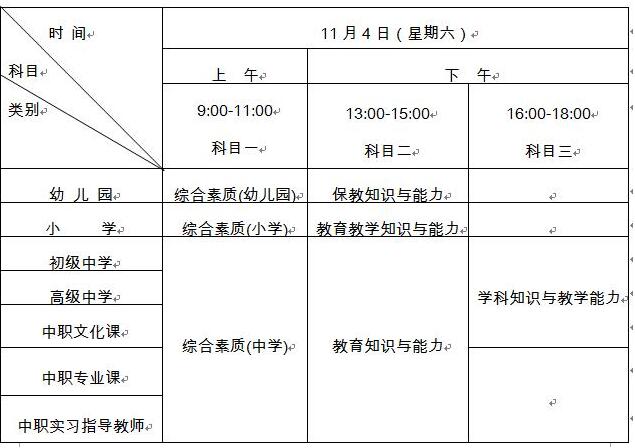 山东中小学教师资格考试9月5-8日报名 11月4日笔试