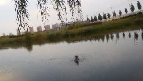 菏泽酒驾男子弃车跳河1小时后上岸:肚子都喝饱了