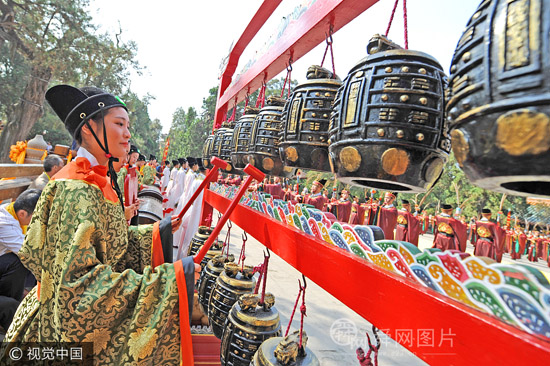 山东曲阜：纪念孔子诞辰2568年祭孔大典举行