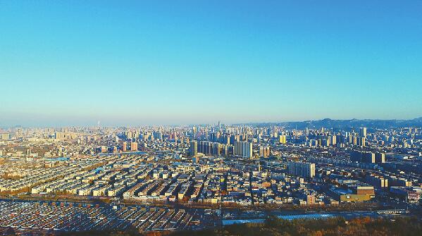 济南蓝天美出新高度 气温也创下新低
