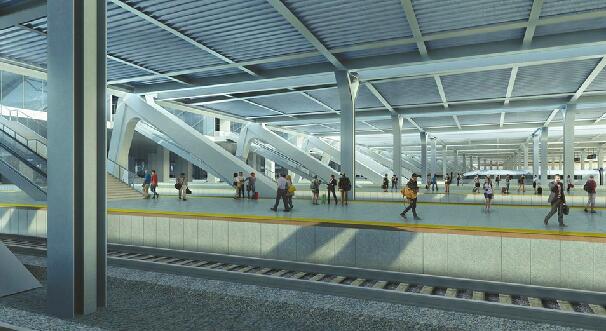 济南新东站预计明年年底通车 最高峰可容纳5500人