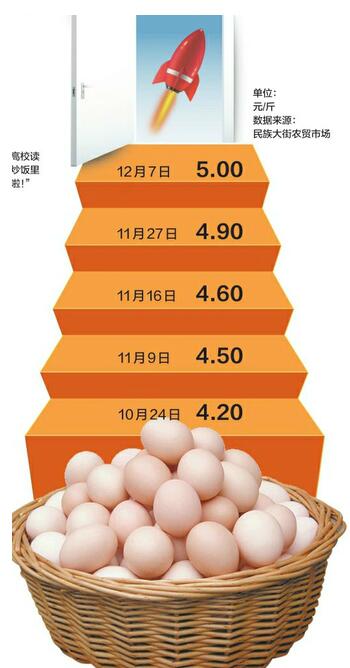 济南蛋价连涨仨月“破5” 养殖户上半年赔的钱春节前能赚回来