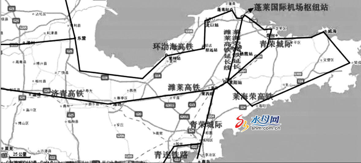 环渤海潍烟高铁烟台境内设置6站 将新建福山南站