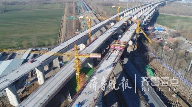 济青高铁线下工程全线贯通 明年年底实现全线通车