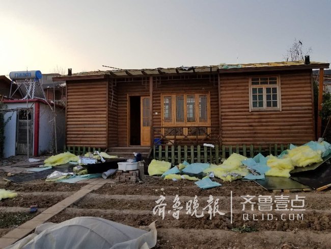 济南卧虎山水库旁建木质别墅 一天时间10栋全被拆