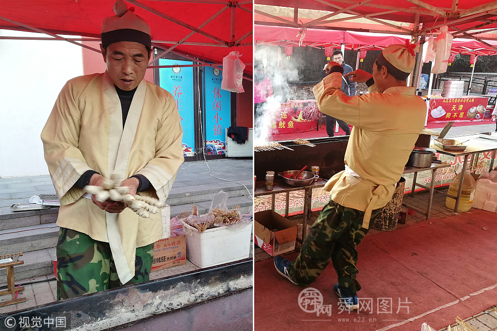 日照：50岁大叔穿古装跳“鬼步舞” 景区卖烧烤日进千元