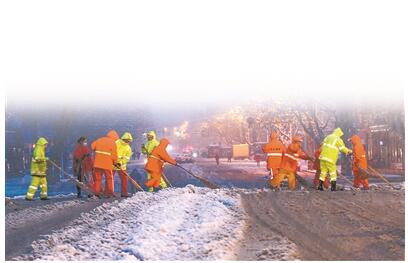 近年少见大雪中 那一幅幅动人的剪影