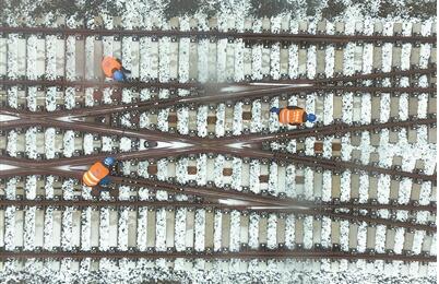 近年少见大雪中 那一幅幅动人的剪影