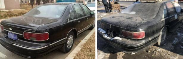 实力反转!劳斯莱斯被弃街头当仓库? 京A套牌伪豪车或是雪佛兰