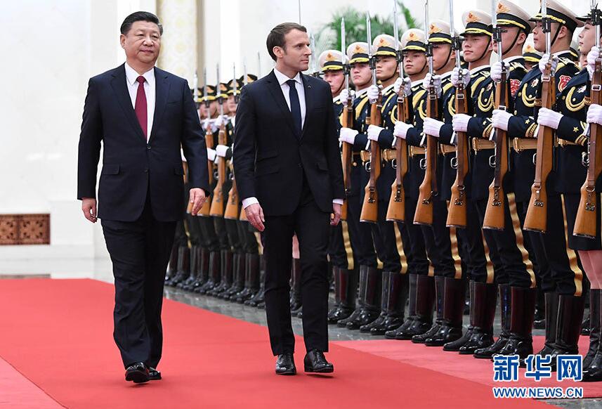 习近平同法国总统马克龙举行会谈 两国元首一致同意推动紧密持久的中法全面战略伙伴关系行稳致远