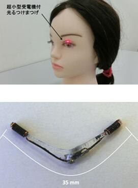 美翻!日本LED眼睫毛引领新时尚 逆天黑科技闪烁绿光无需电池