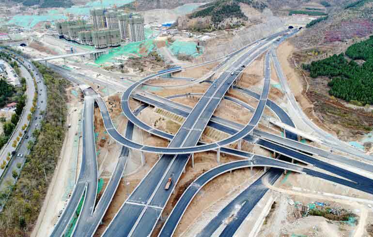 济南最大立交桥竣工在即