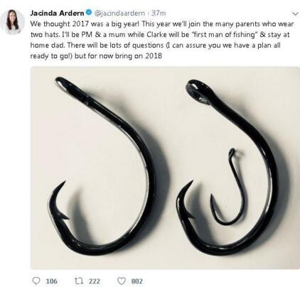 新西兰总理怀孕6月生产 成第二位任内升级当妈的国家元首