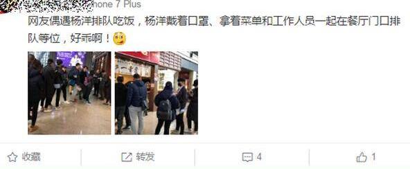 接地气!网友吃饭偶遇杨洋 赵丽颖黑粉搞事情羊毛忙为爱豆打Call