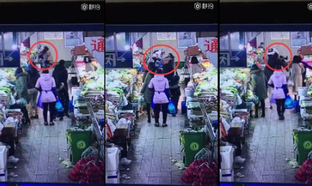 拿孩子撒气？女孩陪母买菜遭打 被陌生女人提衣服往菜板上连撞四下