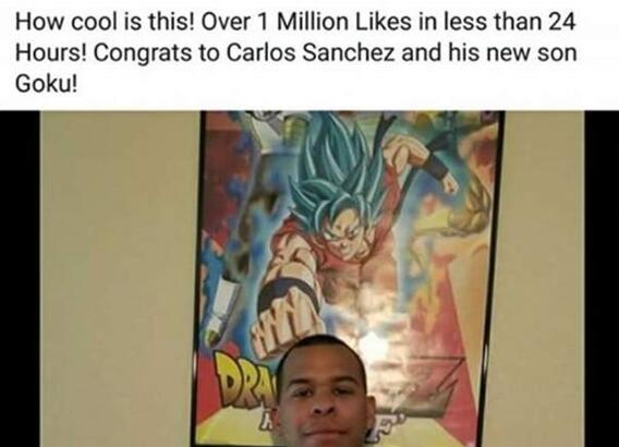 老外为给儿子取名叫“悟空”求百万人点赞 漫迷老爸因此爆红人气飙升