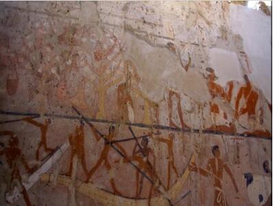 罕见至极！埃及发现女祭司墓穴完好无损 4400年前古墓壁画长这样