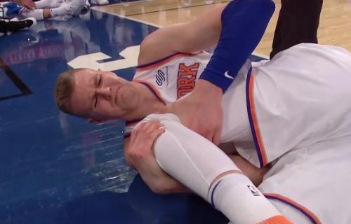 表情痛苦！波神左膝韧带撕裂 “字母哥”被波尔津吉斯踩到受重伤